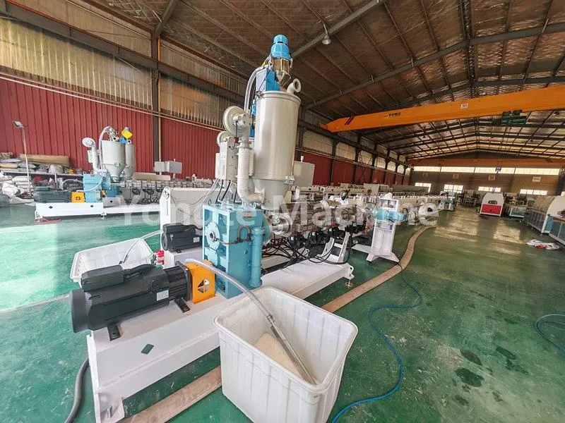 Yongte 16-63mm PPR hiru geruzako hodiaren estrusio-lerroak Aljeriako bezeroentzat arrakastaz amaitu du martxan eta onarpena