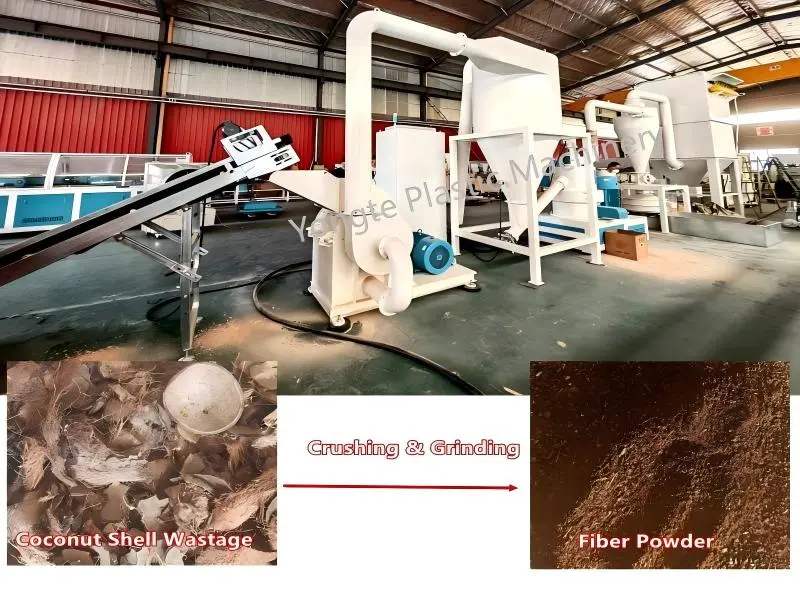 Coconut Shell birziklatzea WPC Line Proba Vietnameko bezeroarentzat