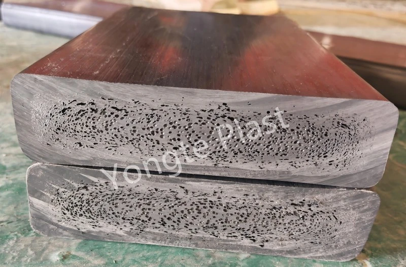 200x50mm birziklatutako plastikozko zur-makina arrakastaz probatu da